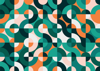 Abstract geo art pattern composition vector