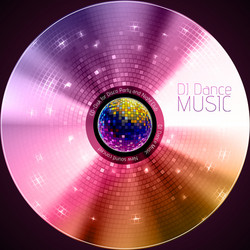 disco abstract background record or disk vector image
