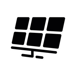 angled view of solar panel array mounted vector image