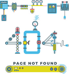 page not found error 404 concept vector image
