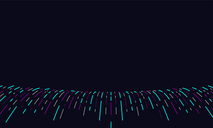 abstract line curve colorful on dark background vector image
