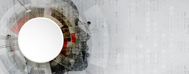 artificial intelligence technology web background vector image