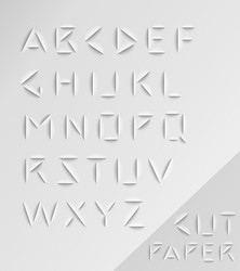 Geometric font creative alphabet typographic set Vector Image