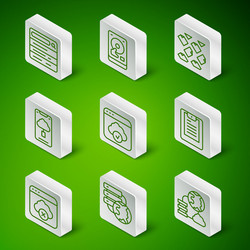 set line network cloud connection search engine vector image