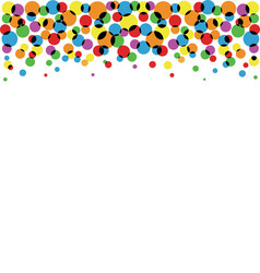 Set of multicolored circles isolated on white vector