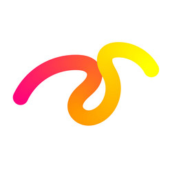 abstract gradient wave pattern with wavy 3d vector image
