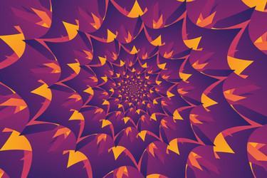 abstract hypnotic pattern of multicolored gradient vector image