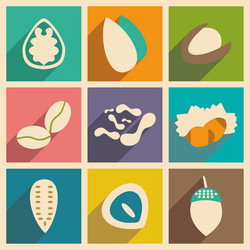 flat with shadow concept and mobile application vector image