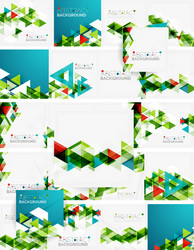 abstract geometric background modern overlapping vector image
