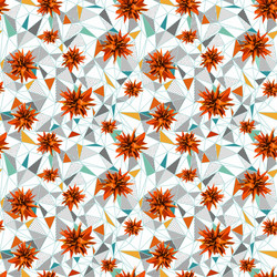 abstract geometric triangle seamless pattern vector image
