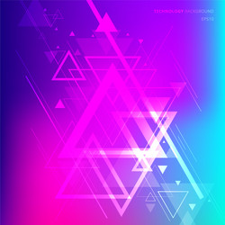 Abstract Tech Gradient Background vector image