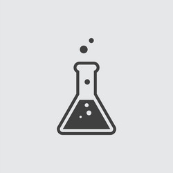Laboratory Flask Icon vector image