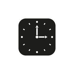 Time icon and watch timer symbol ui web vector