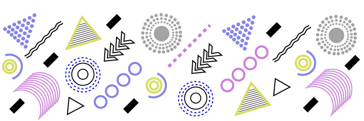 abstract background with different geometric vector image