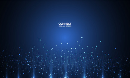abstract technology background with big data vector image