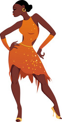 Brazilian samba dancer carnival girl Royalty Free Vector