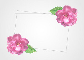 floral frame template decoration Vector Image