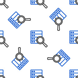 line server data web hosting icon isolated vector image