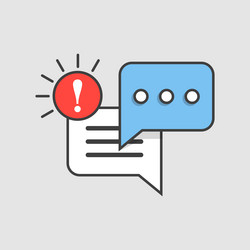 new message icon in flat style incoming inbox vector image