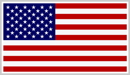 Stars and Stripes Flag Vector Image