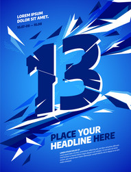 layout design template with abstract dynamic vector image