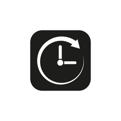 Time icon and watch timer symbol ui web vector