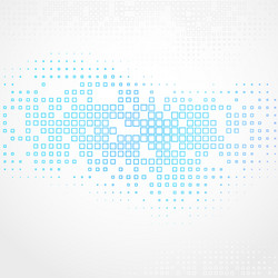 Abstract Tech Halftone Pattern vector image