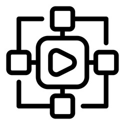 digital content management system connecting vector image