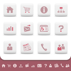 Web Icons - Collection of Buttons vector image