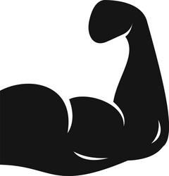 gym training biceps icon simple style vector