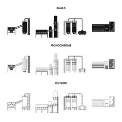 isolated object of production and structure icon vector image