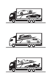 Luxury Car Transportation Vector Image