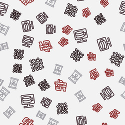 set line neural network cloud database vector image