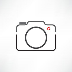 Camera thin line icon Royalty Free Vector Image