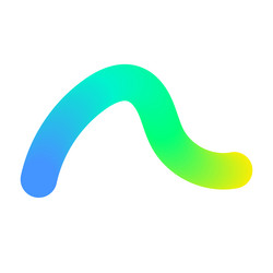 abstract squiggle background with wavy gradient vector image
