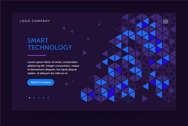 homepage template header for website and mobile vector image