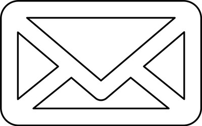 message envelope draw vector image