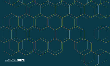 abstract hexagonal background digital vector image