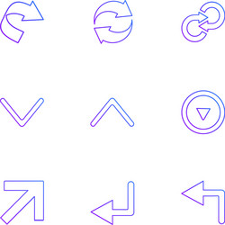 arrows directions pointer arrow user vector image
