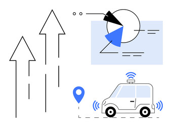 autonomous vehicle navigation with data vector image