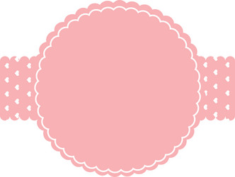 Circle Seal Frame Icon vector image