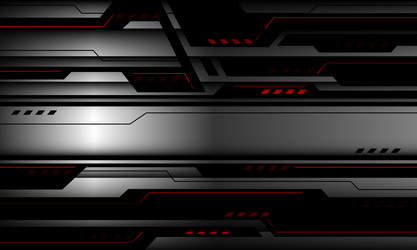 Abstract red line light on black shadow luxury Vector Image