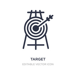 target icon on white background simple element vector image
