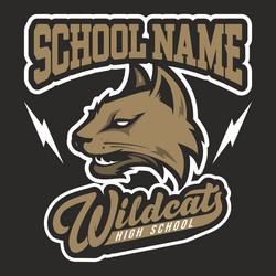 Wildcat Mascot Logo Vector Image