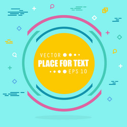 abstract concept empty speech square quote vector image