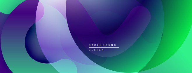 abstract fluid shapes overlap creating vibrant vector image