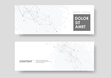 abstract geometric background with connected lines vector image