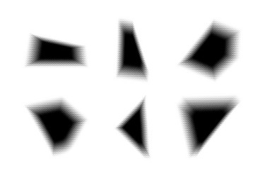 halftone hexagon pattern reprographic technique vector image