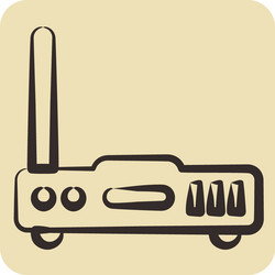 icon router suitable for computer components vector image