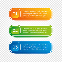 layout workflow outline colorful menu for app vector